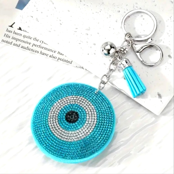 Evil Eye Shiny Bling key charm - Picture 1 of 3